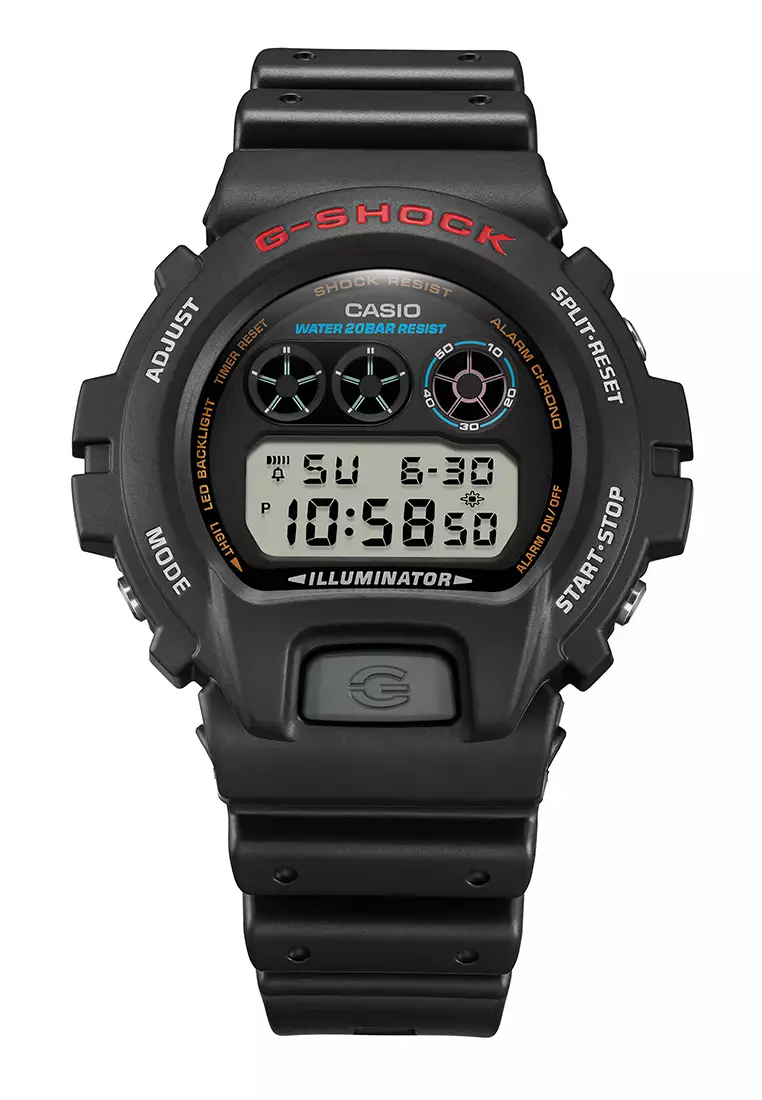 Casio G-Shock - Jam Tangan Digital Pria - Black Case Black Resin Strap - DW-6900U-1DG
