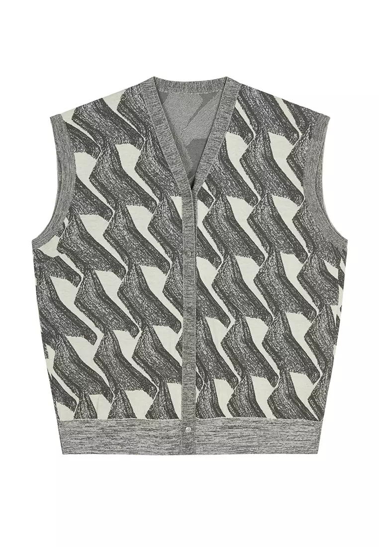 Loose knit vest