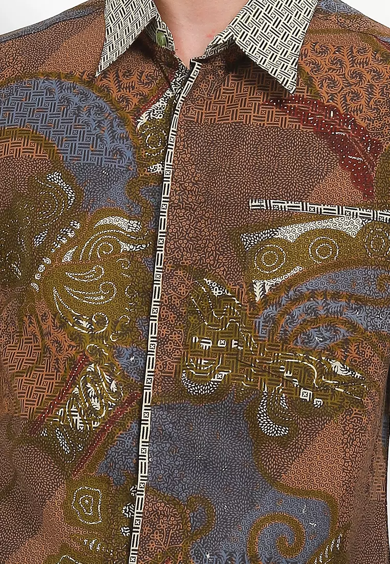 Hem Body Fit Batik Sekar Kupu Tarung