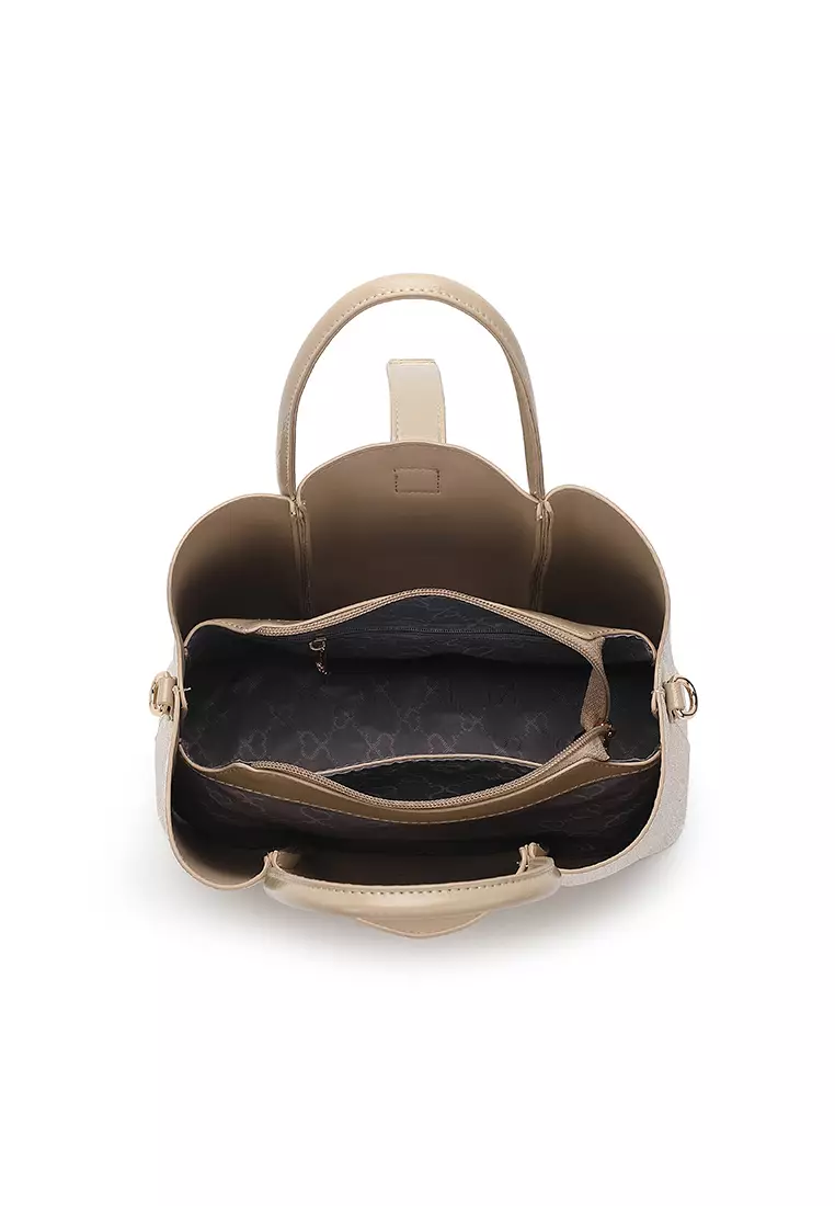 Women's Top Handle Bag / Sling Bag / Crossbody Bag / Shoulder Bag (Tas Tangan Wanita / Tas Selempang Wanita / Tas Bahu Wanita) - Putih