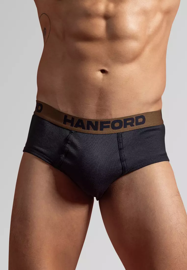 Premium Ribbed Cotton Hipster Men's  Briefs Core - Asstd Colors (3in1 Pack)