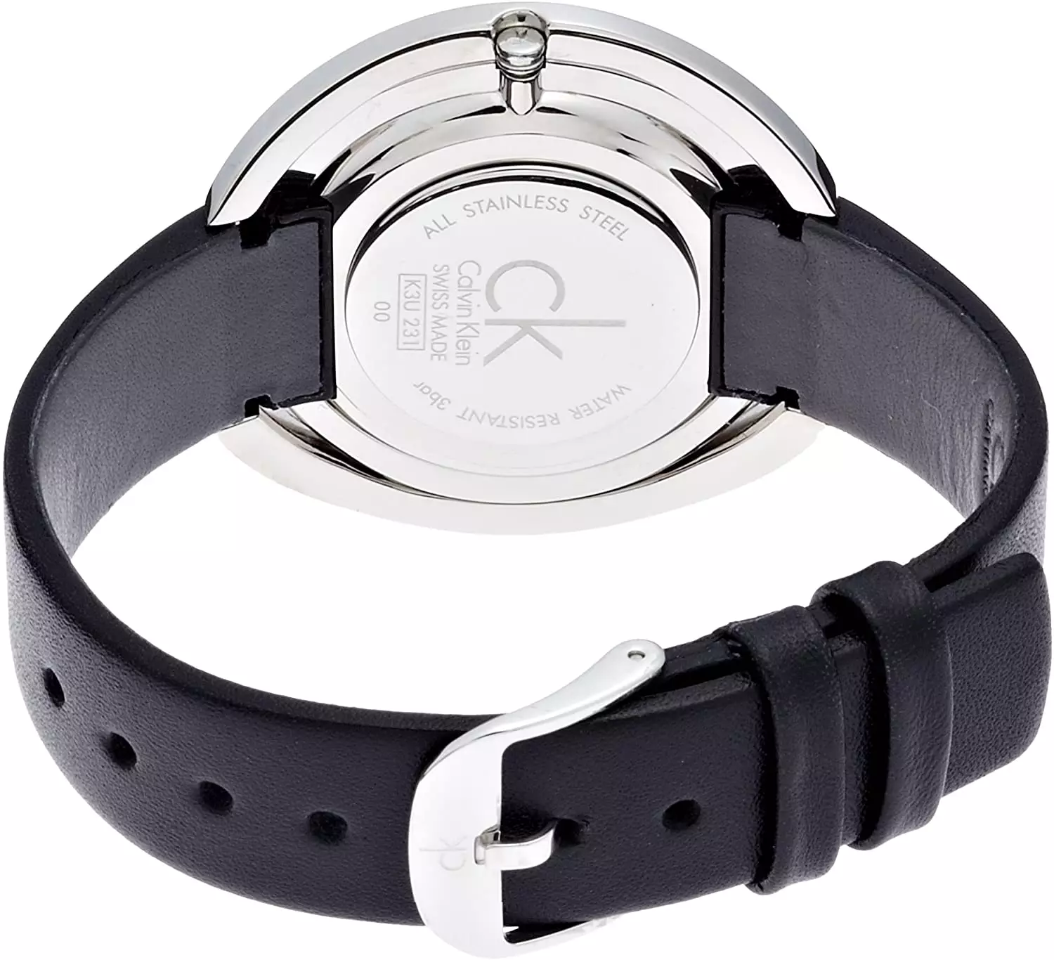 Calvin Klein Skirt Women's Black Leather Band Watch