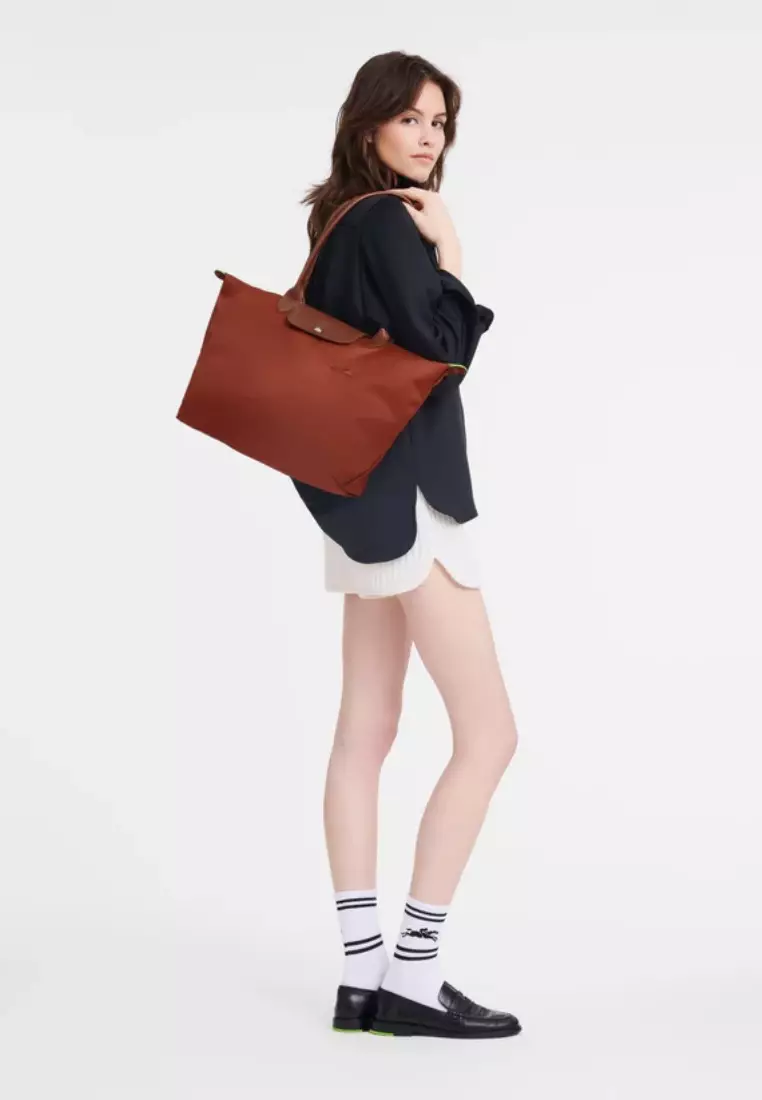 Longchamp Le Pliage Green L Tote Bag Chestnut