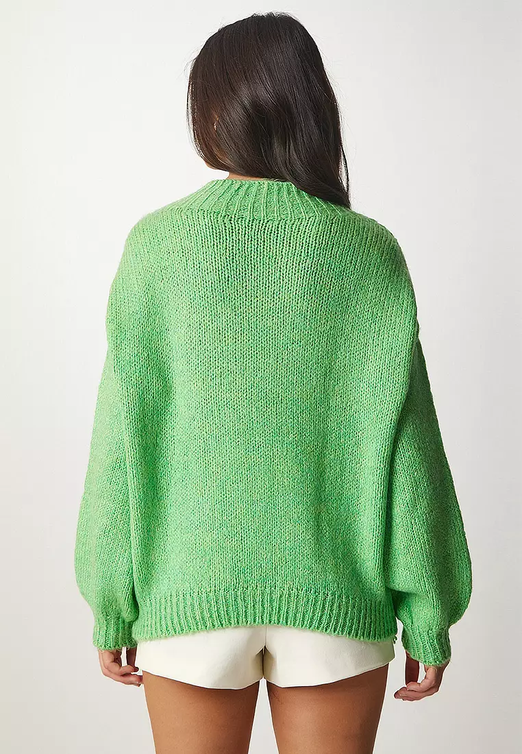 Stand-Up Collar Basic Knit Sweater