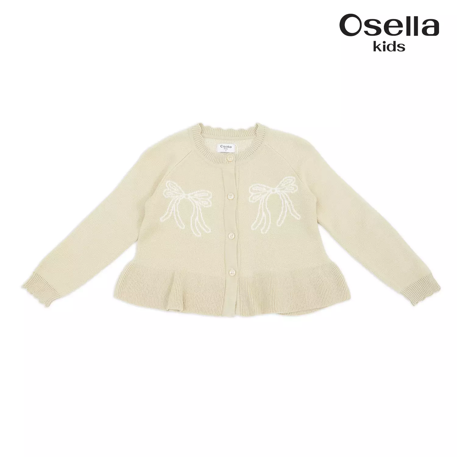 Osella Bow Knit Cardigan 1361500238 | Cardigan Rajut Anak Perempuan