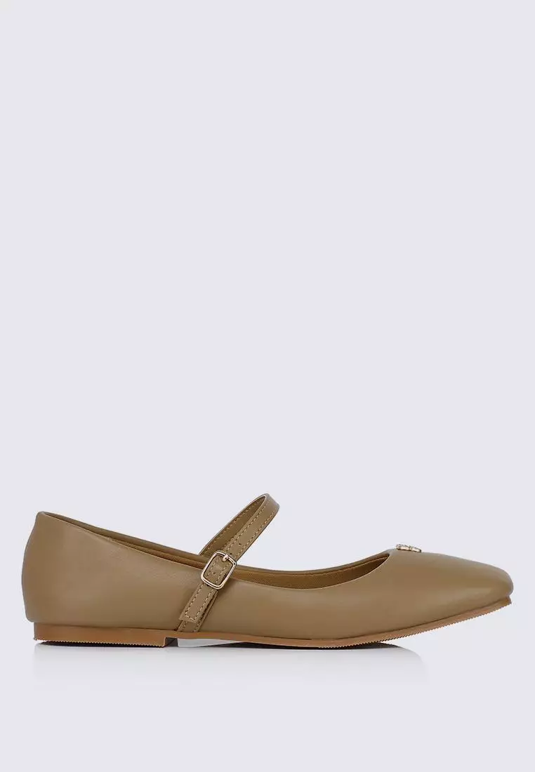 Discount on My Ballerine  shoes - SKU: My Ballerine Aimee Comfy Ballerina In Almond