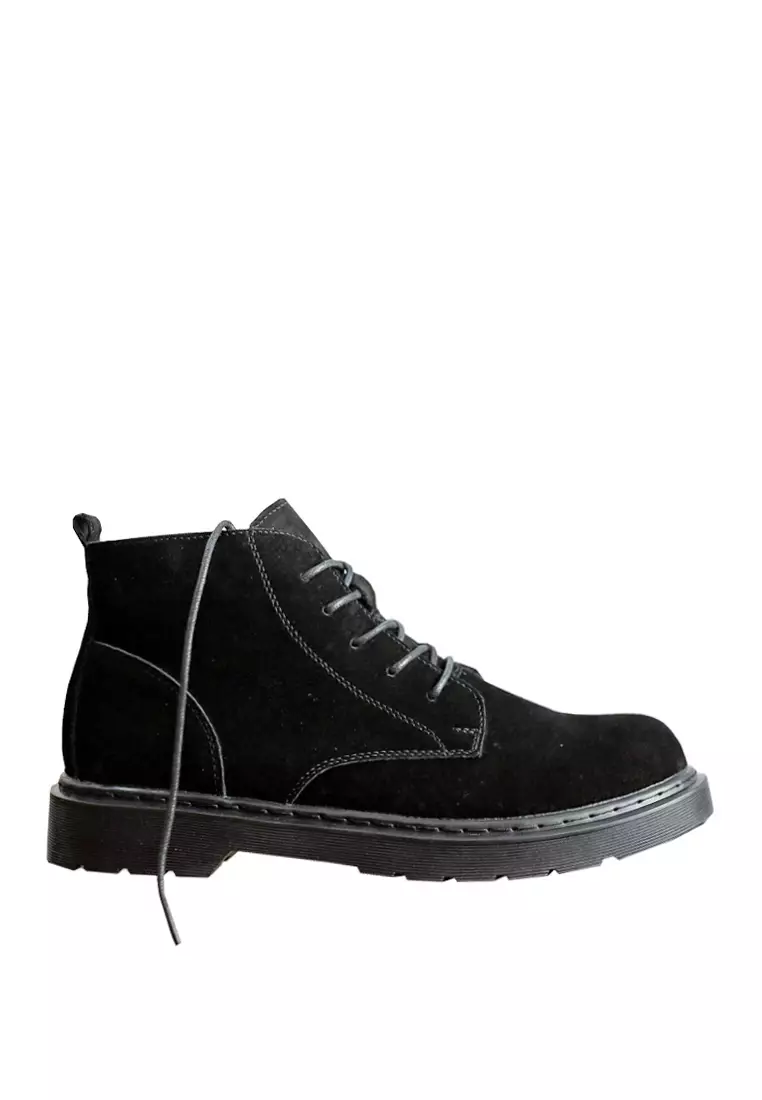 Discount on Twenty Eight Shoes  shoes - SKU: VANSA Vintage Pig Suede Cargo Martin Boots VSM-BC058.N