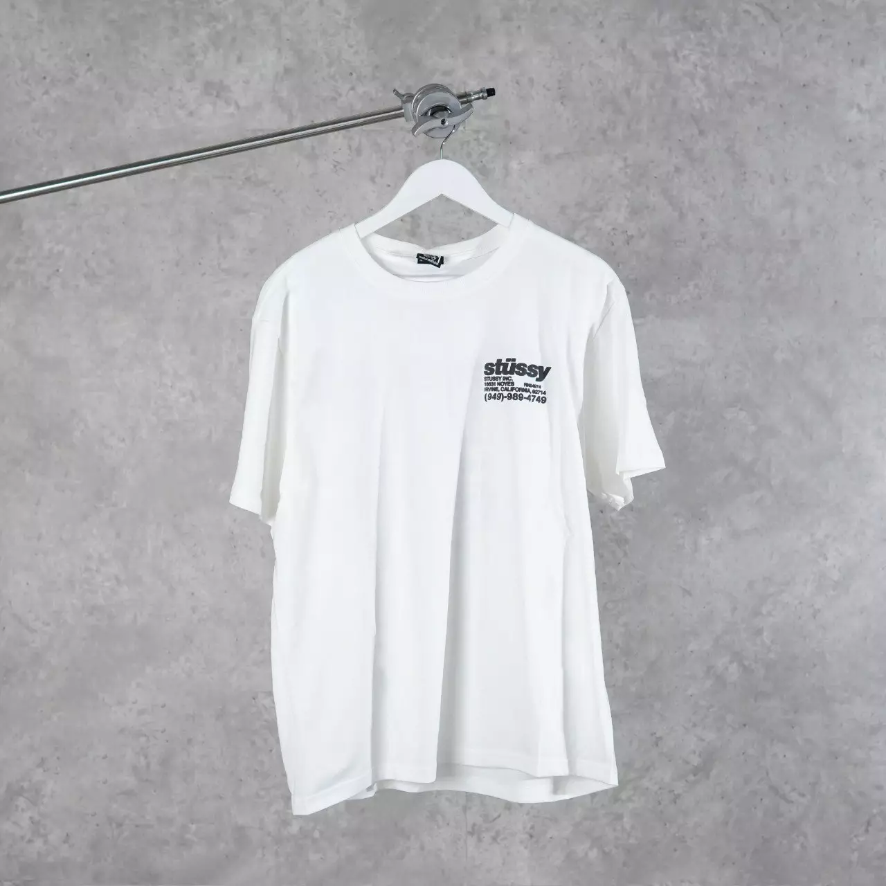 Kaos STUSSY DNA TEXT BLACK WHITE TSHIRT 100% ORIGINAL