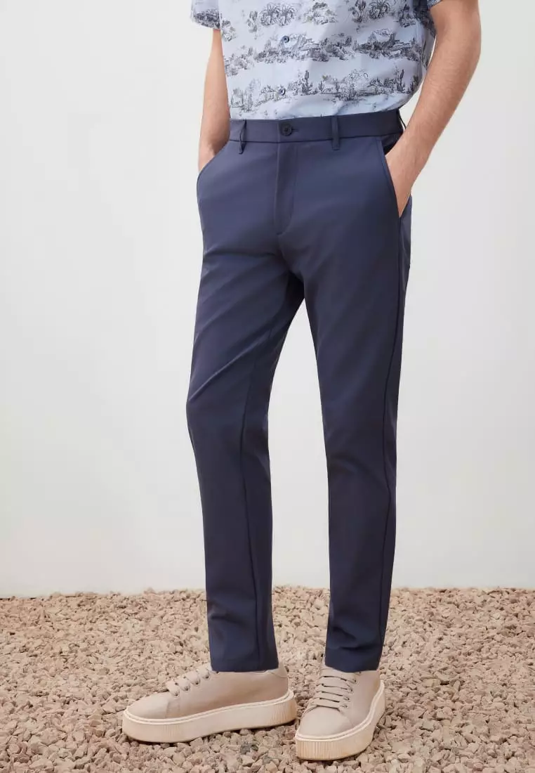 G2000 Multi-Way Stretch Comfort Extra Slim Fit Twill Casual Pants