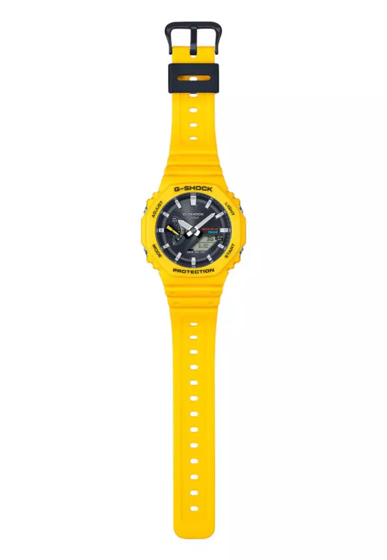 Buy Casio Casio G-Shock Yellow Resin Strap Men Watch GA-B2100C
