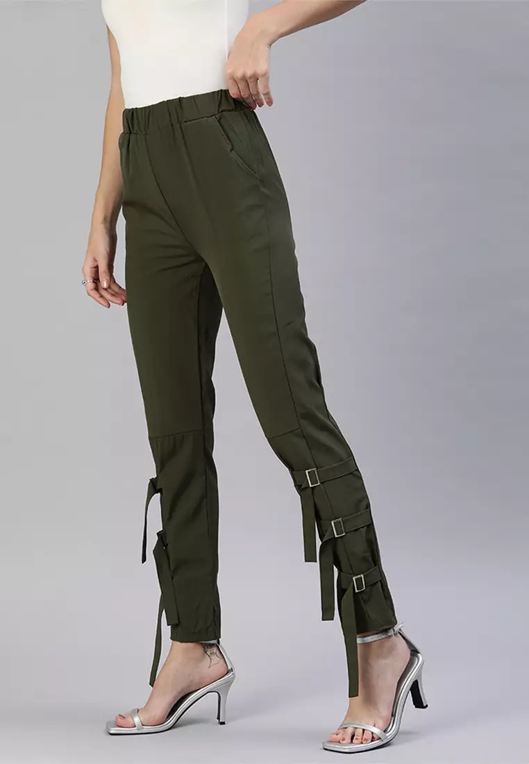 Straight hem jog online pants