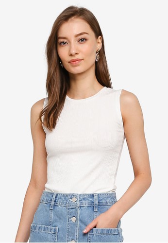 Jual Koton Rib Tank Top Original Zalora Indonesia
