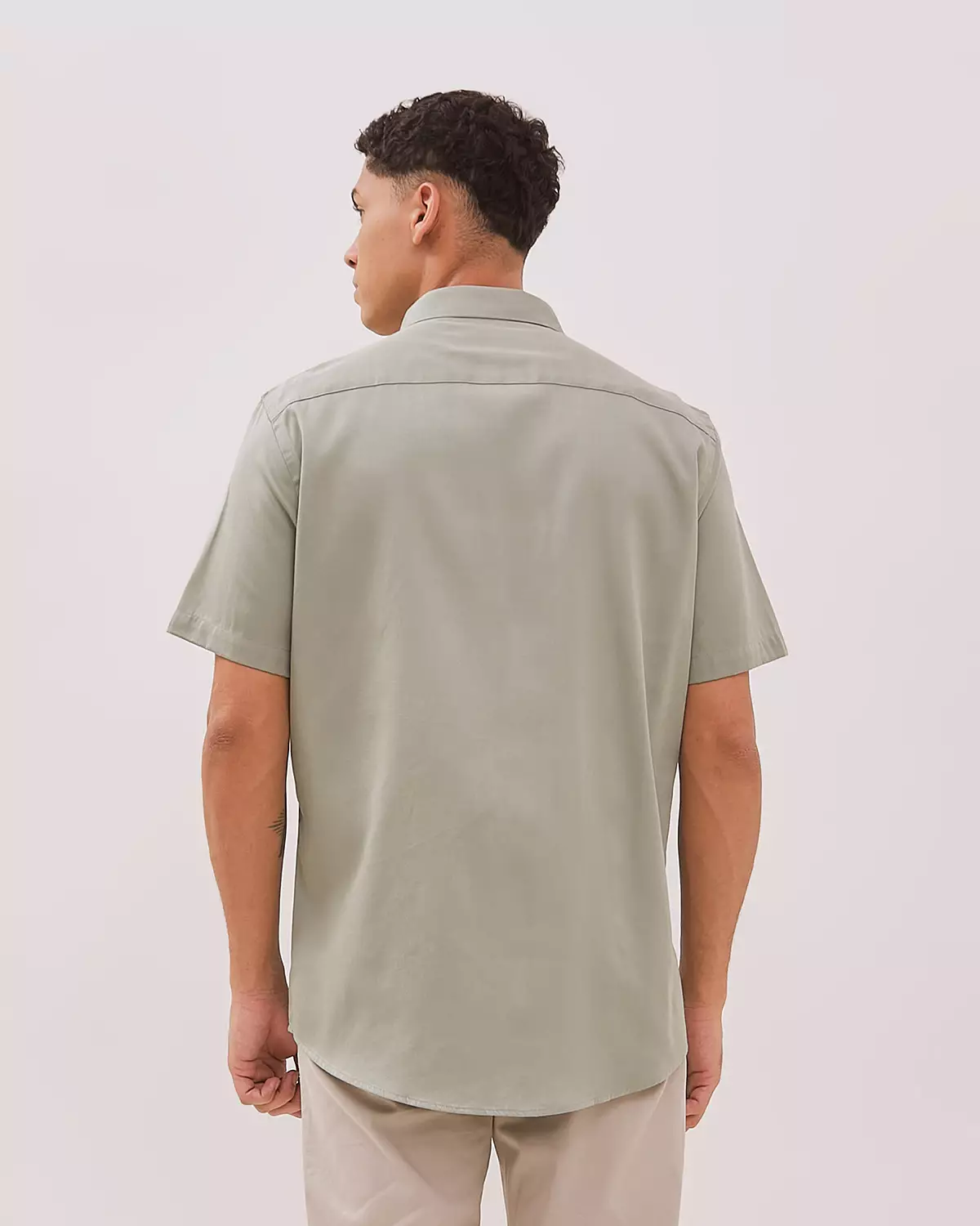 MEN'S GREEN SHORT SLEEVE SHIRT