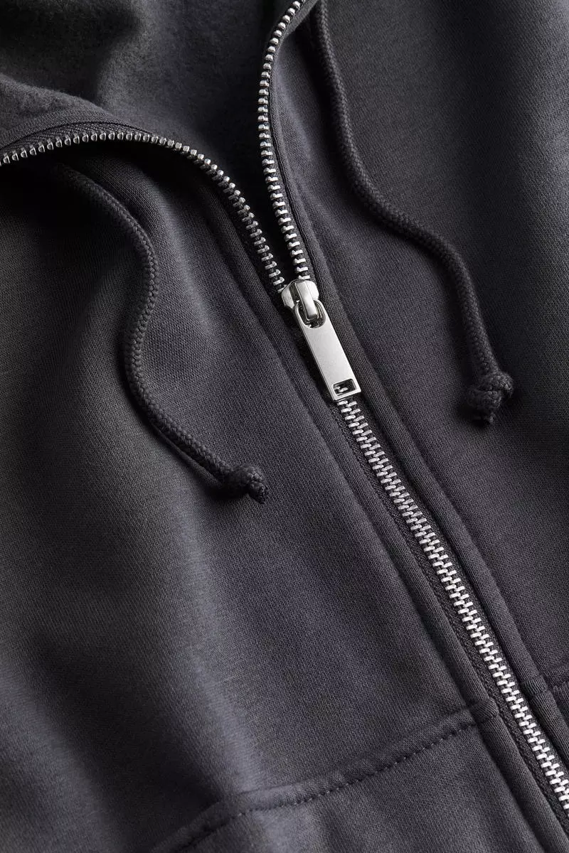 Zip-through hoodie