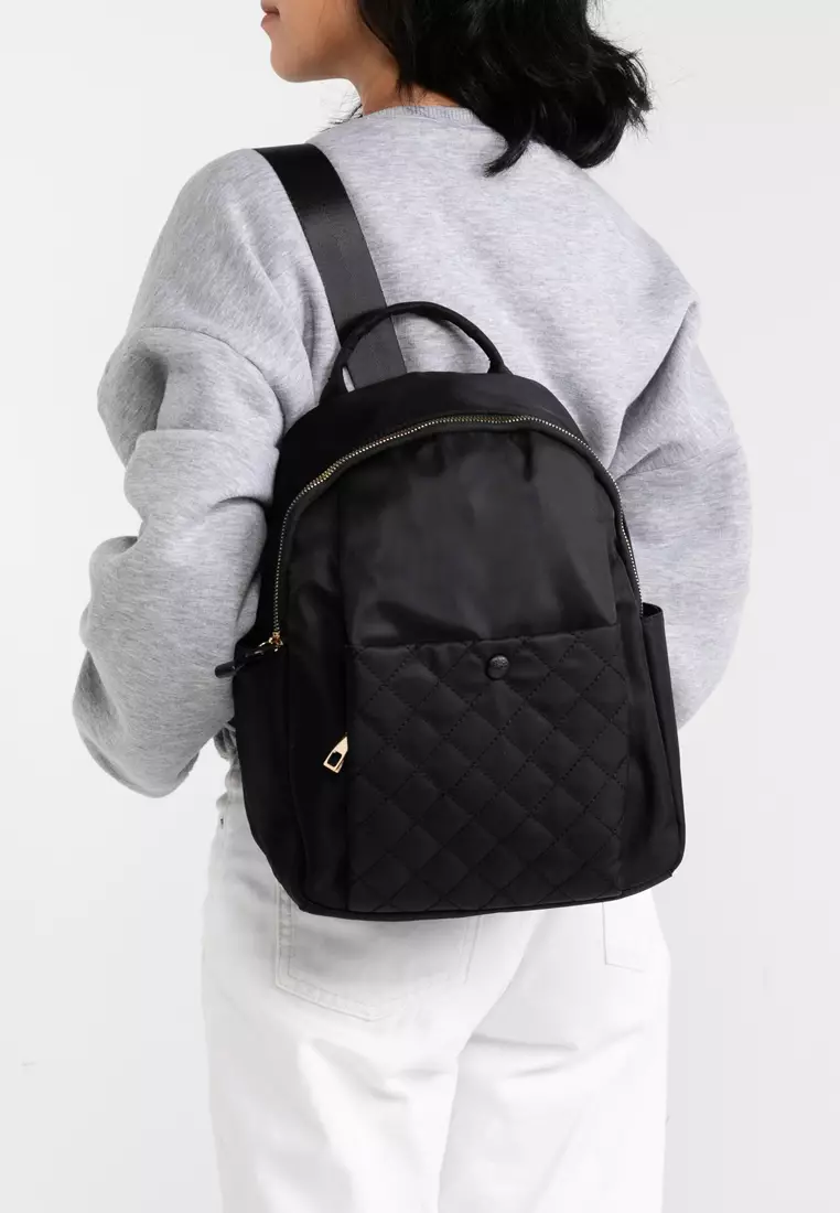 Quilted Nylon Backpack
