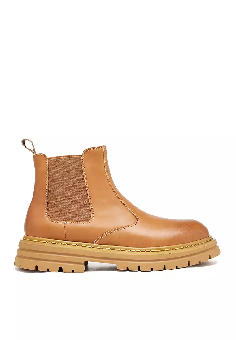 Discount on Twenty Eight Shoes  shoes - SKU: VANSA Fashion Cow Leather Chelsea Boots VSM-B-7755