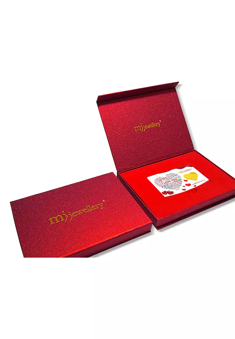 5G系列 999.9/24K足金 我愛你卡片 (1克)