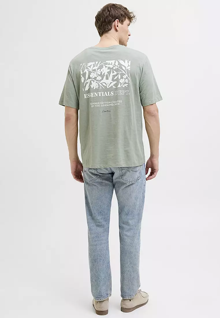 Buy Jack & Jones Jeff Monochrome Short Sleeves Crew Neck Tee