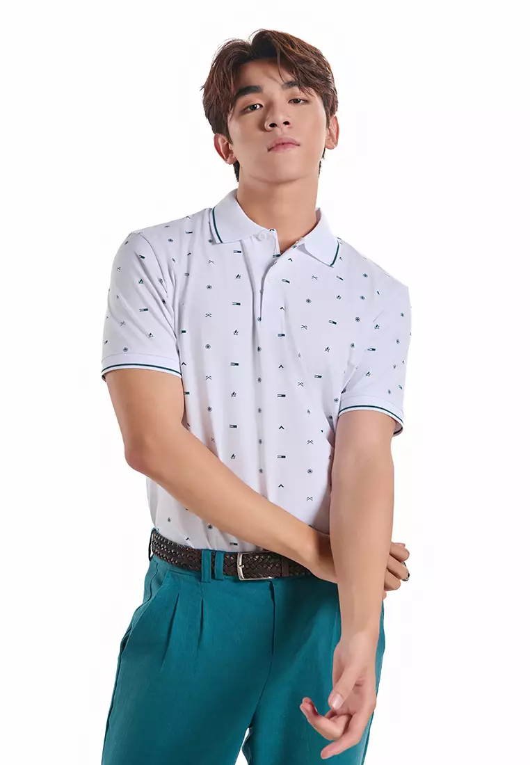 Printed Collar T-Shirt for Men