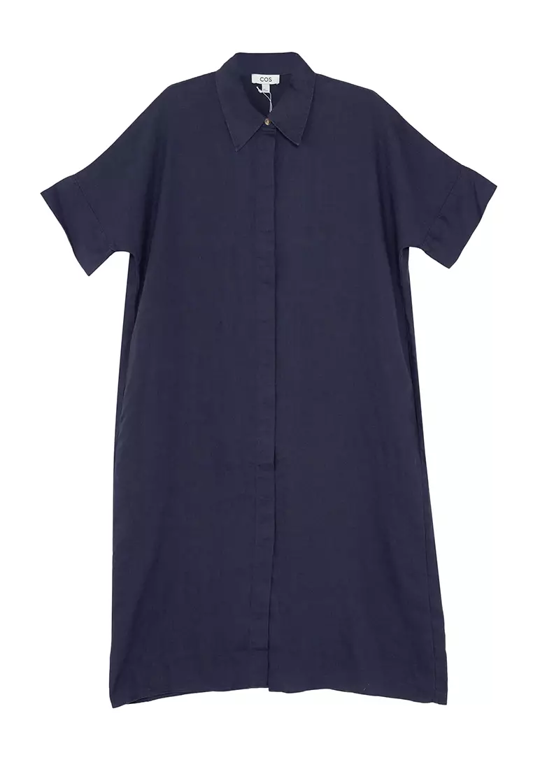 Buy COS Relaxed Linen Shirt Dress 2024 Online ZALORA
