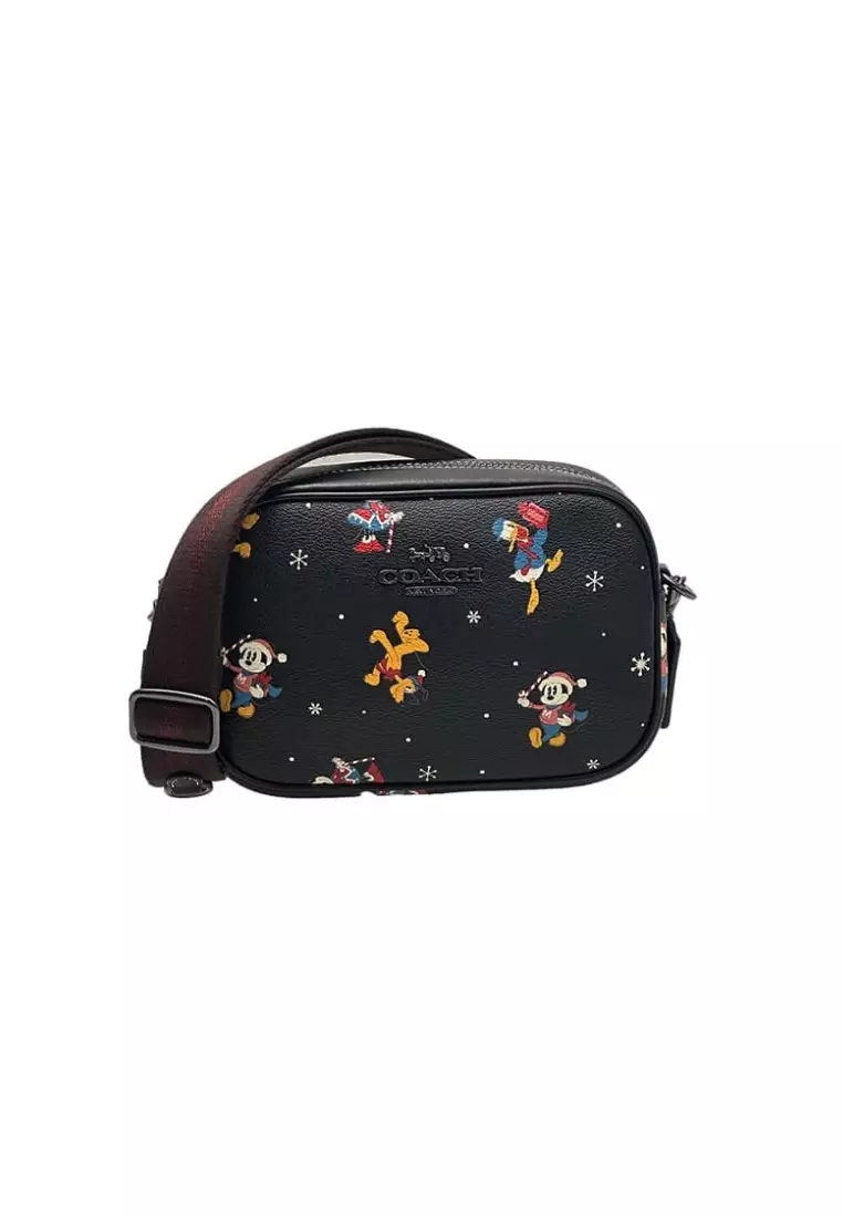 国内即送COACH X DISNEY ミッキー ミニー ミニカメラバッグCN027 コーチ バッグ ショルダーバッグ COACH X DISNEY ホリデイ