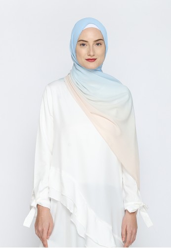 Jual Yucca Modest Hijab Pashmina Crinkle Chiffon Premium Safaa Jilbab Shawl Sky Yucca Modest Original Zalora Indonesia