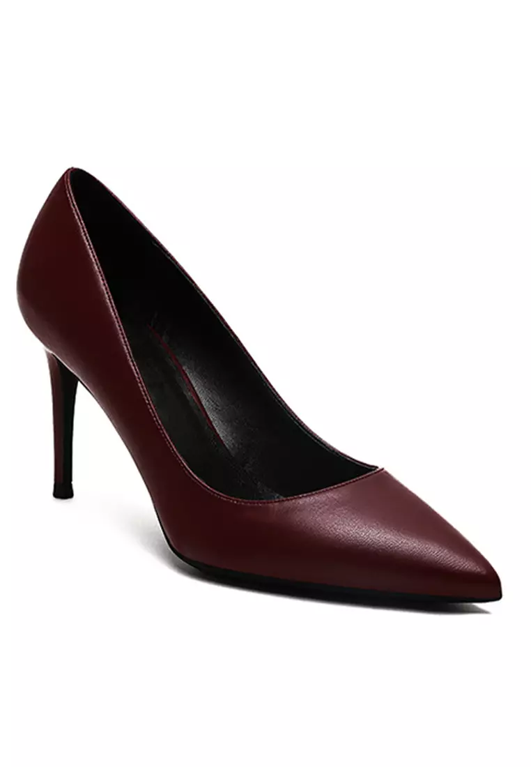 8CM Uniform Pointed High Heel Shoes HZL181