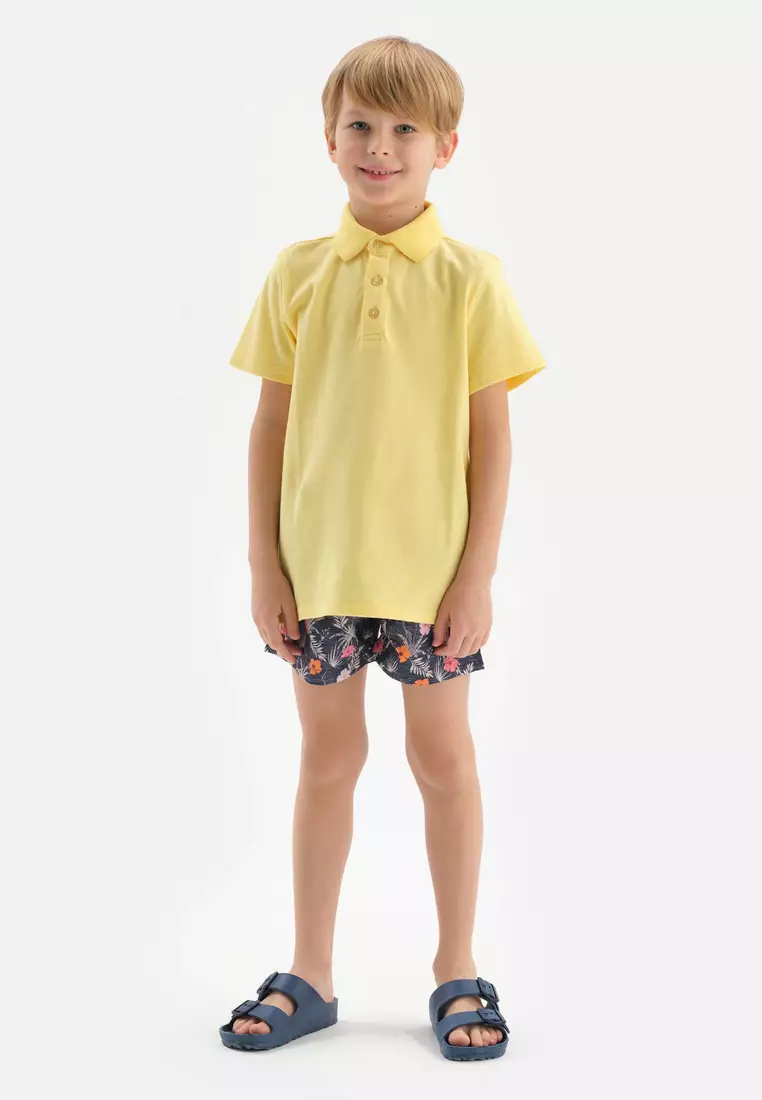 Yellow boy shorts swimwear new arrivals