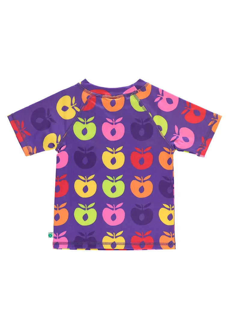 UV50 t-shirt for children with retro apples