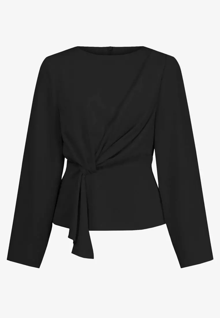 Melody Long Sleeve Draped Top