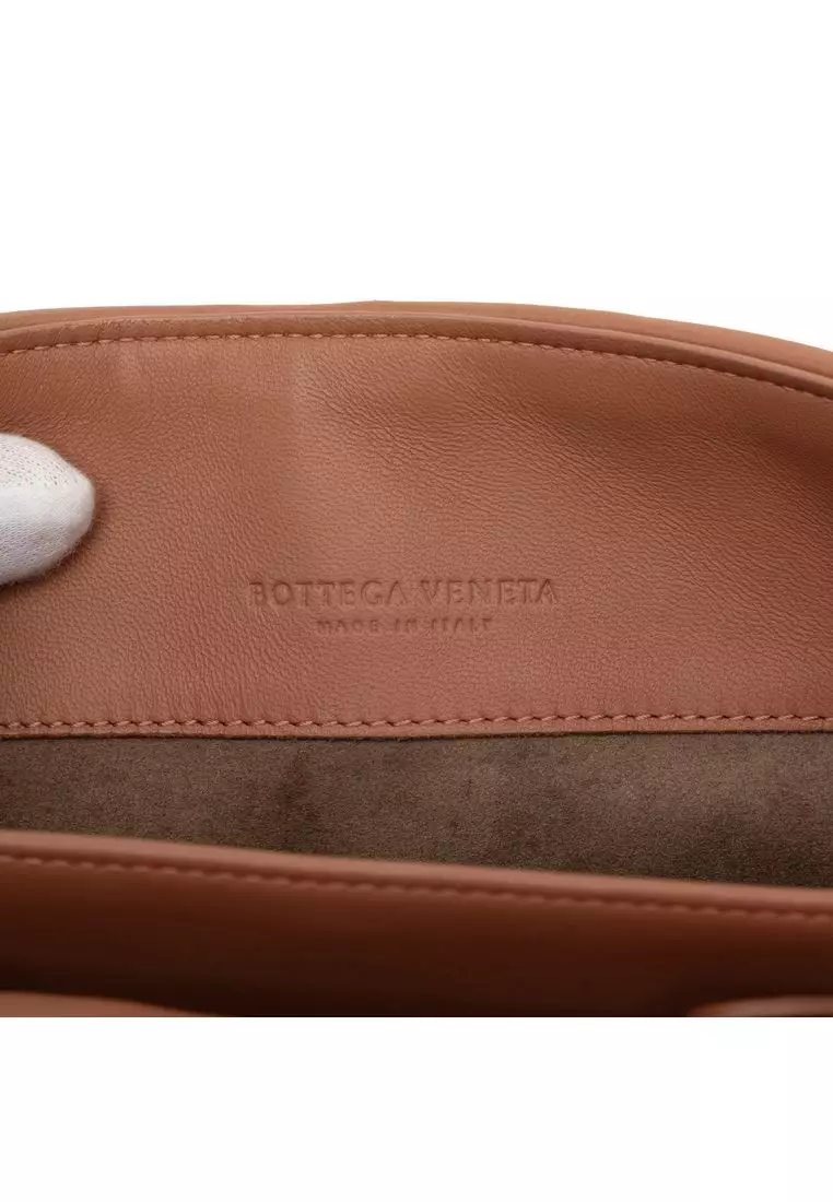 Pre-Loved Bottega Veneta Small Nappa Intrecciato Studded Olimpia Shoulder Bag