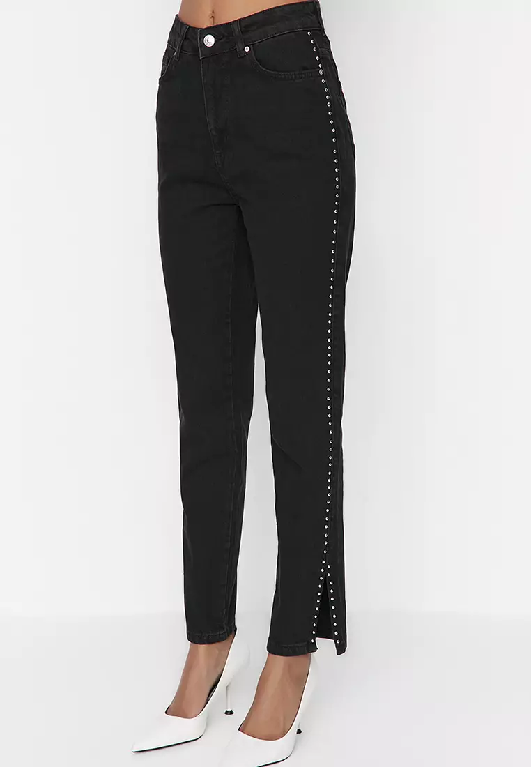 Buy Trendyol Bootcut Rivets Jeans 2024 Online ZALORA Philippines