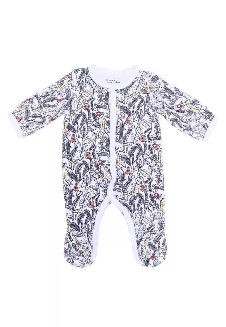 Du Pareil Au Même (DPAM) Printed Long Sleeves One Piece Bodysuit