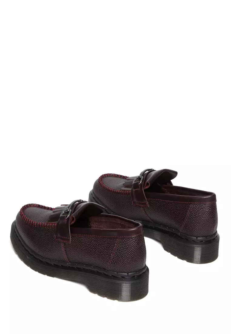 ADRIAN SNAFFLE PEBBLE GRAIN LEATHER KILTIE LOAFERS