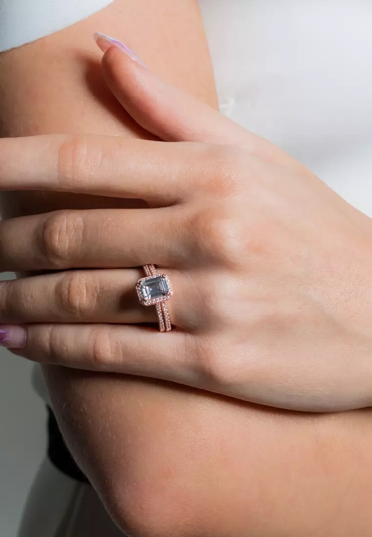 Buy GEORGINI GEORGINI ICONIC BRIDAL ANNE BAND ROSE GOLD 2023