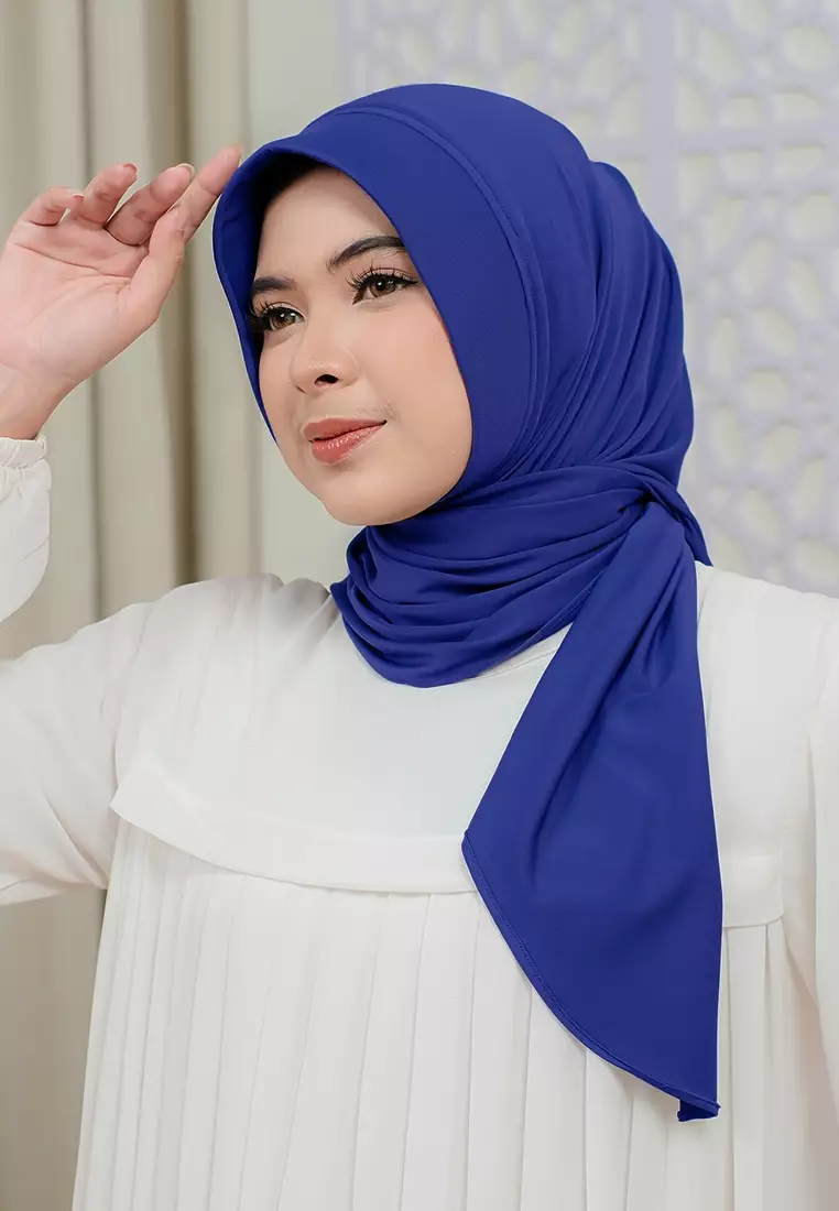 HIJAB INSTAN SOFTPAD AMEENA - SAPPHIRE