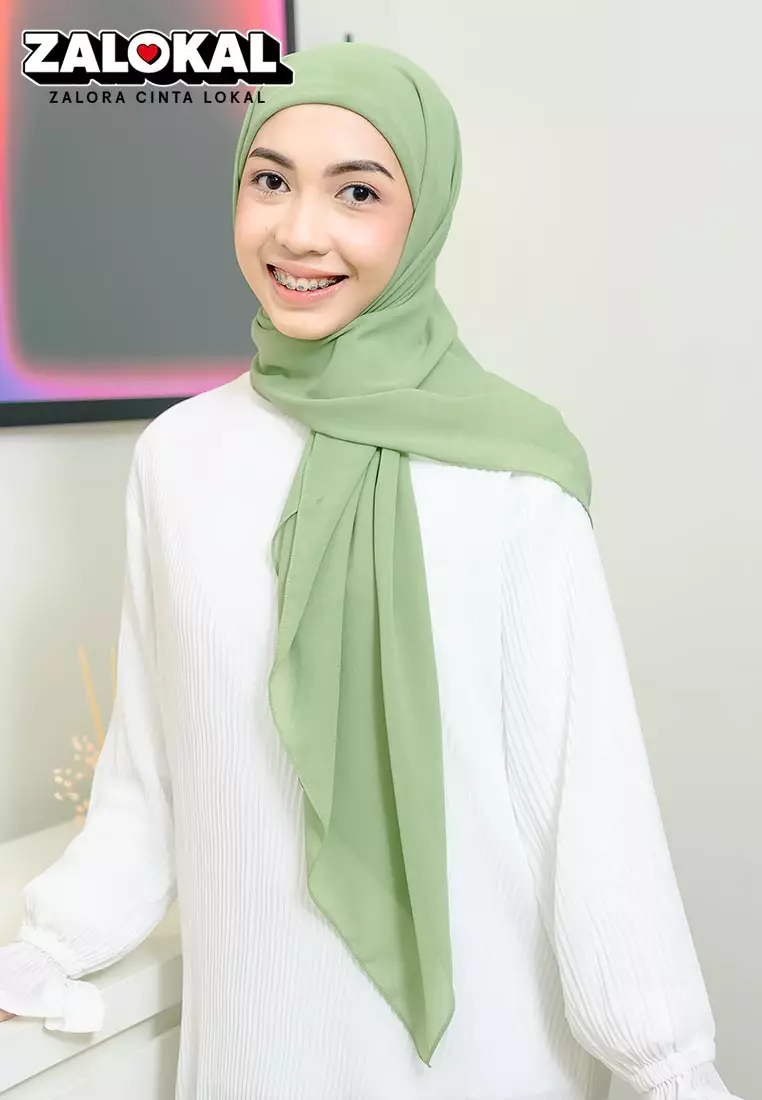Bawal Inner Square Green Pastel