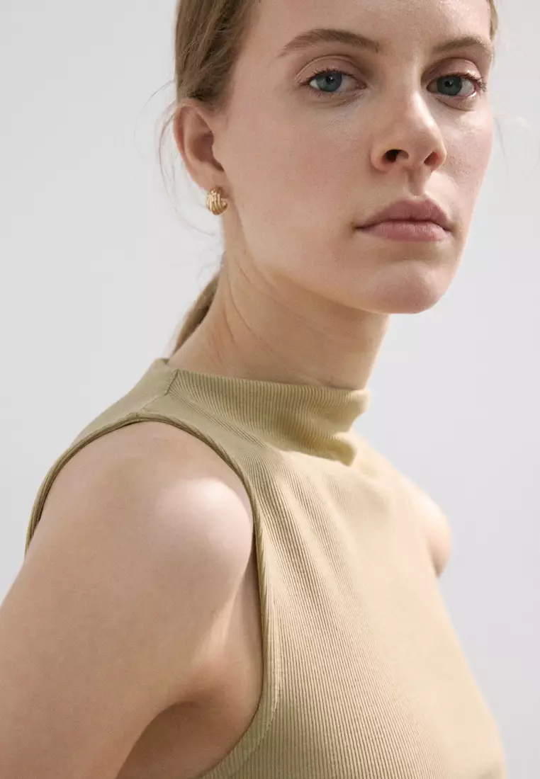 Contrast-Bodice Dress