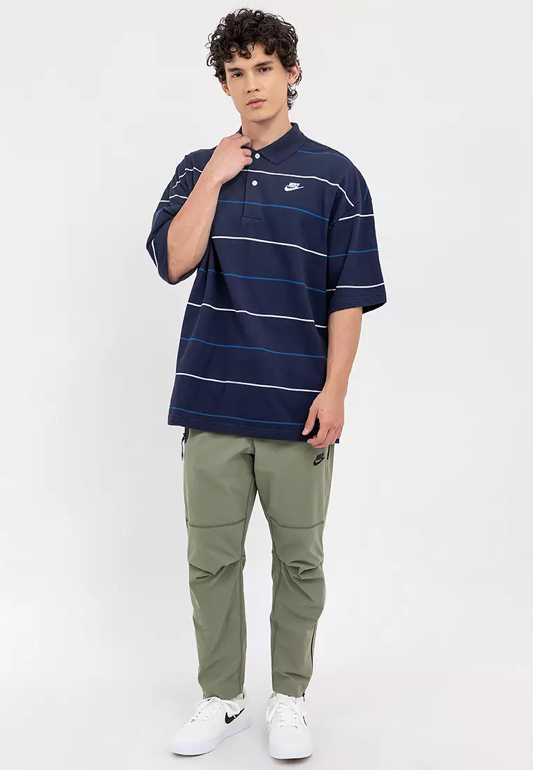 Club Oversized Striped Polo