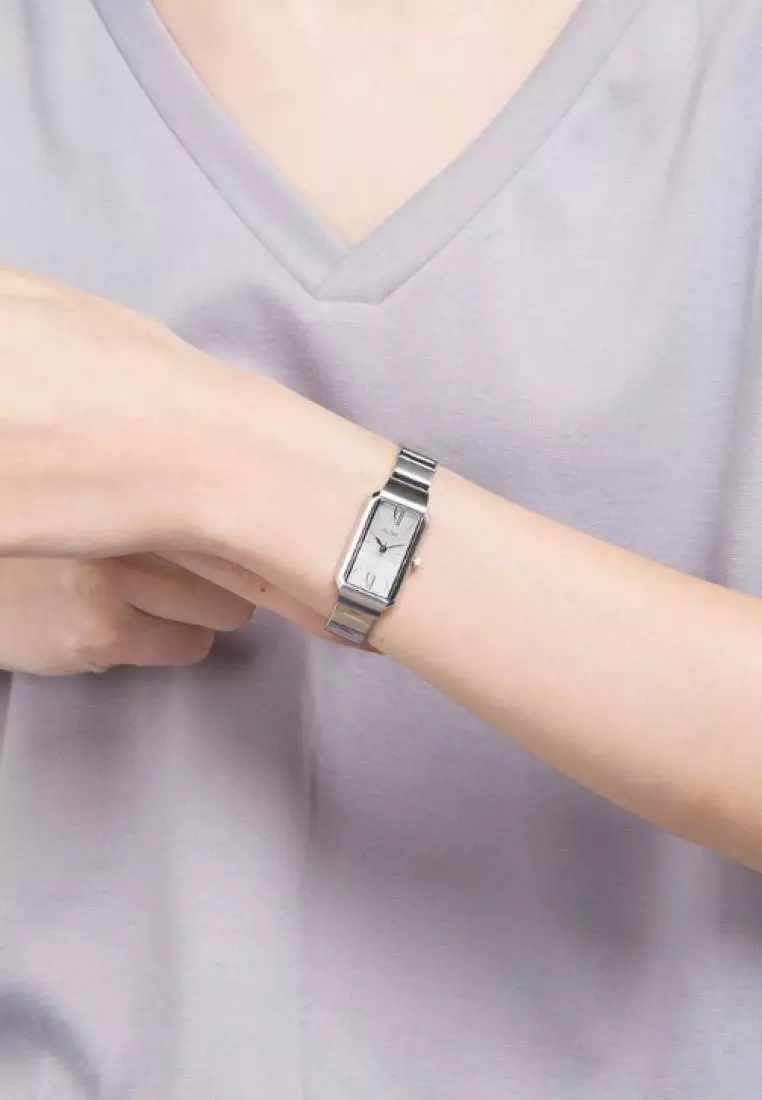 Jam Tangan Wanita Alba Original Garansi Resmi Strap Stainless Steel Silver AH8311 AH8311X1 Silver