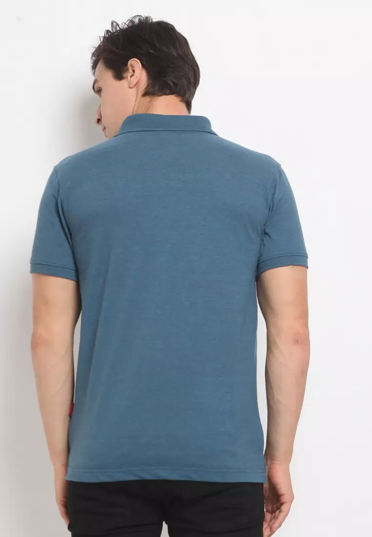 POLICE Polo Shirt Krah Polos Pria 207200201