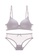 ZITIQUE purple Women's Summer Ultra-thin 3/4 Cup Push Up No Steel Ring Lingerie Set (Bra And Underwear) with Detachable Straps - Purple 715BAUSC28CA53GS_1