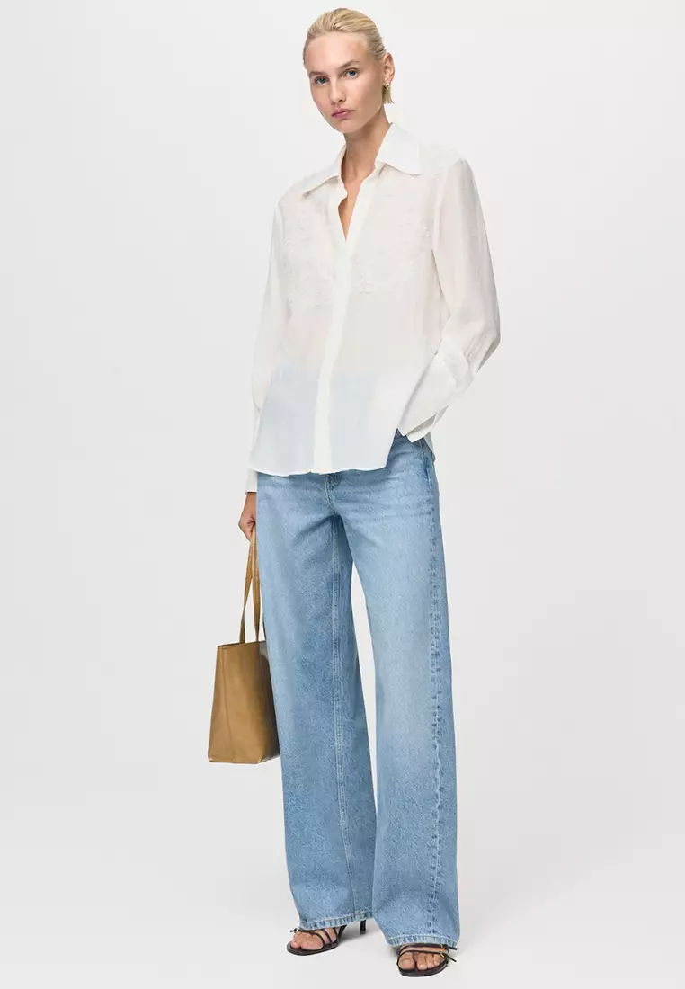 Lyocell Shirt with Patches