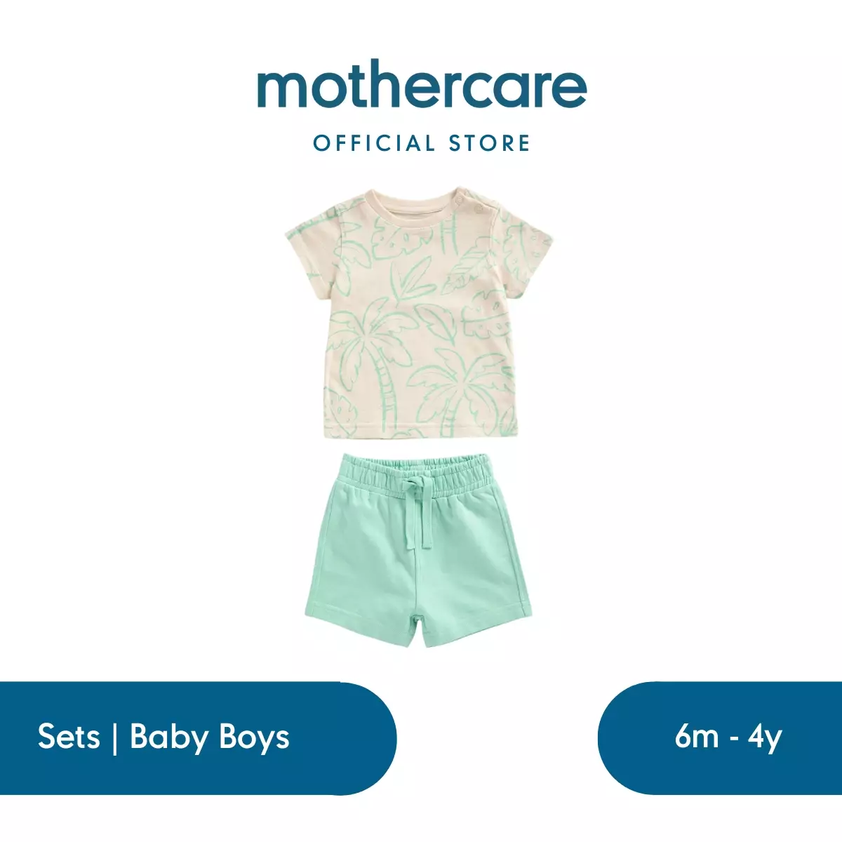 Mothercare Grandad Shirt and Shorts Set