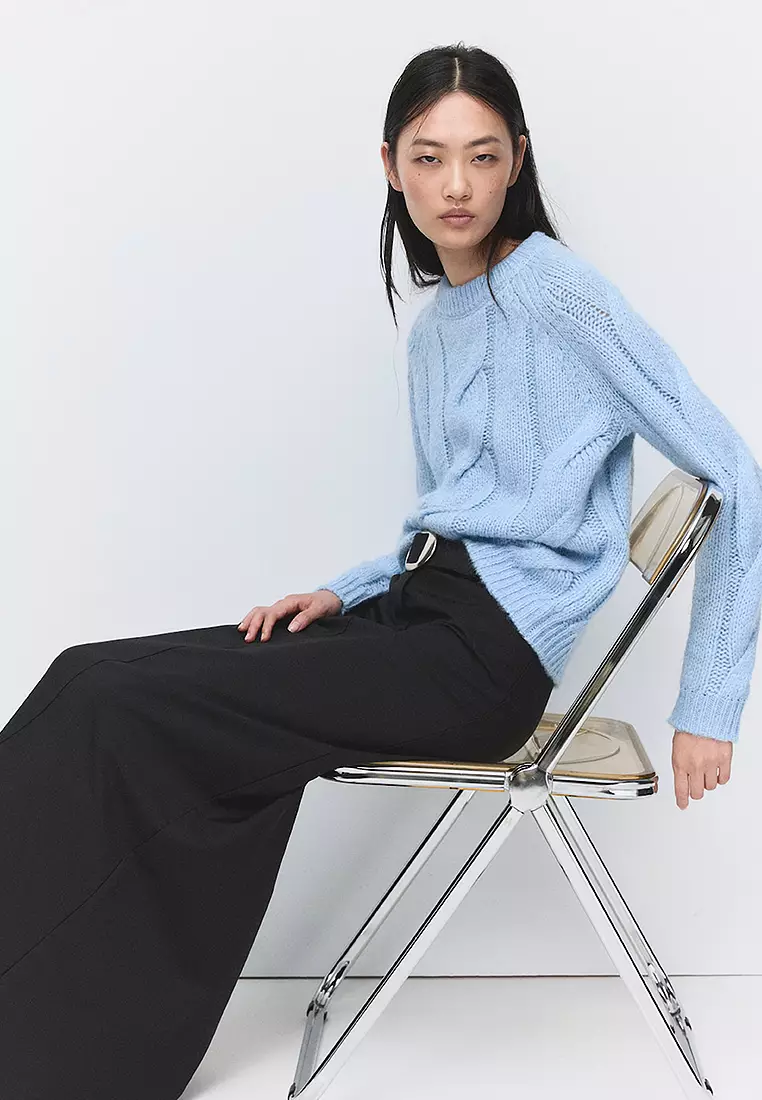 Braided Knitted Sweater