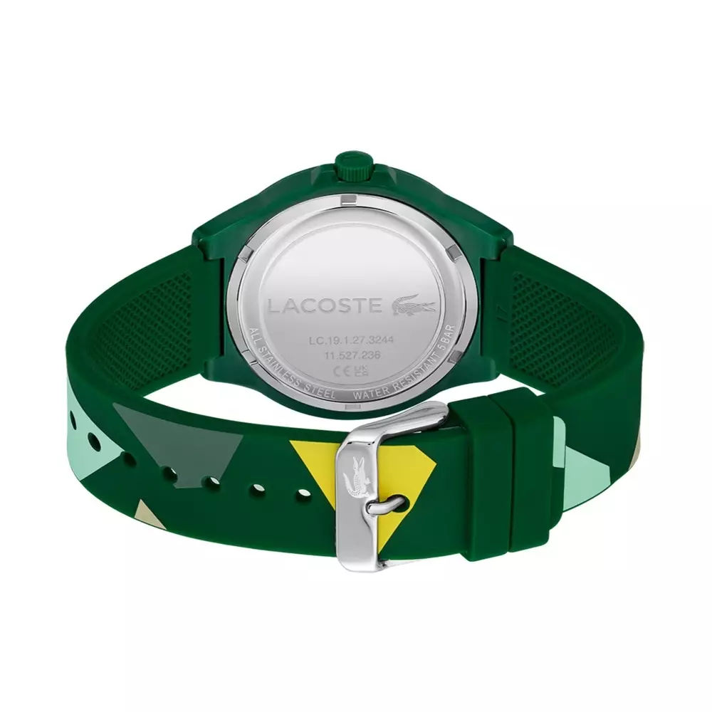 Jam Tangan Pria Lacoste Neocroc 2011186 Men Analog Dual Tone Dial Dual Tone Rubber Strap