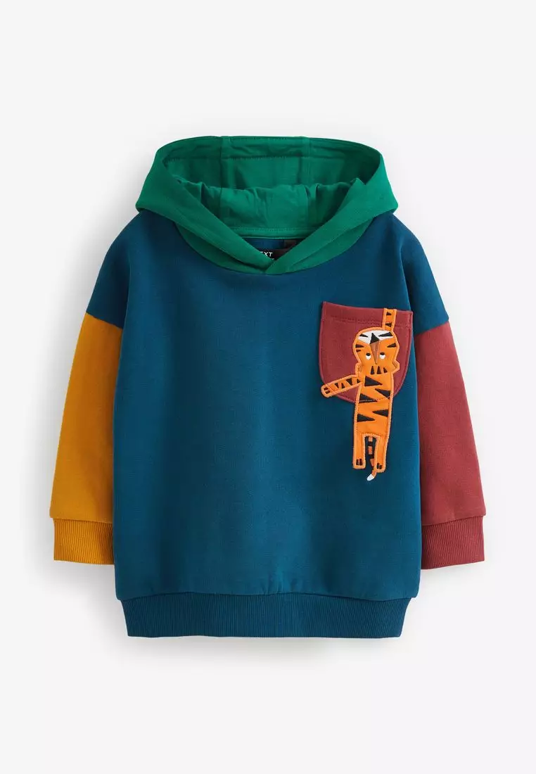 Buy NEXT Colourblock Character Hoodie 2024 Online ZALORA Singapore