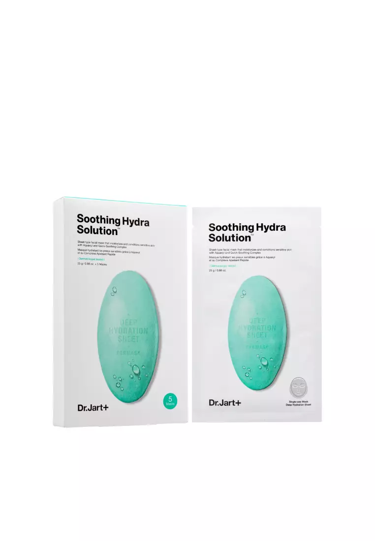Dr.Jart+ 水活力舒緩補水綠丸面膜 ( 5片裝 x 3盒) + 專業瞬間鎖水面膜 ( 5片裝 x 3盒)