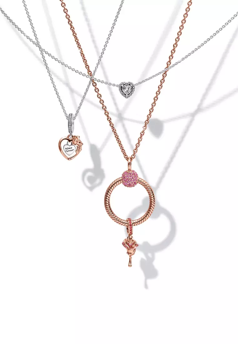 Pandora silver necklace chain hotsell