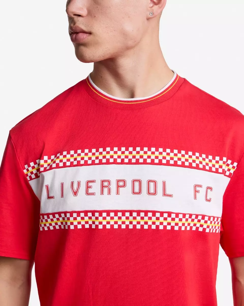 Jual Liverpool FC Liverpool FC Mens 86 Checker Graphic Tee Red